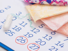 Kalender som räknar ut en menscykel och när ägglossning sker.